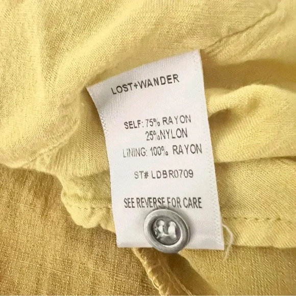 Lost + Wander Poppy Mustard Yellow Button-Up Midi Dress - Picture 13 of 13